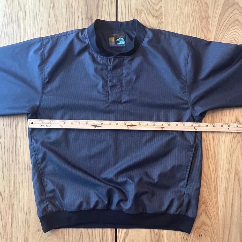 Forrester's Performance Windbreaker Pullover Mens Size M Navy Blue Gorpcore